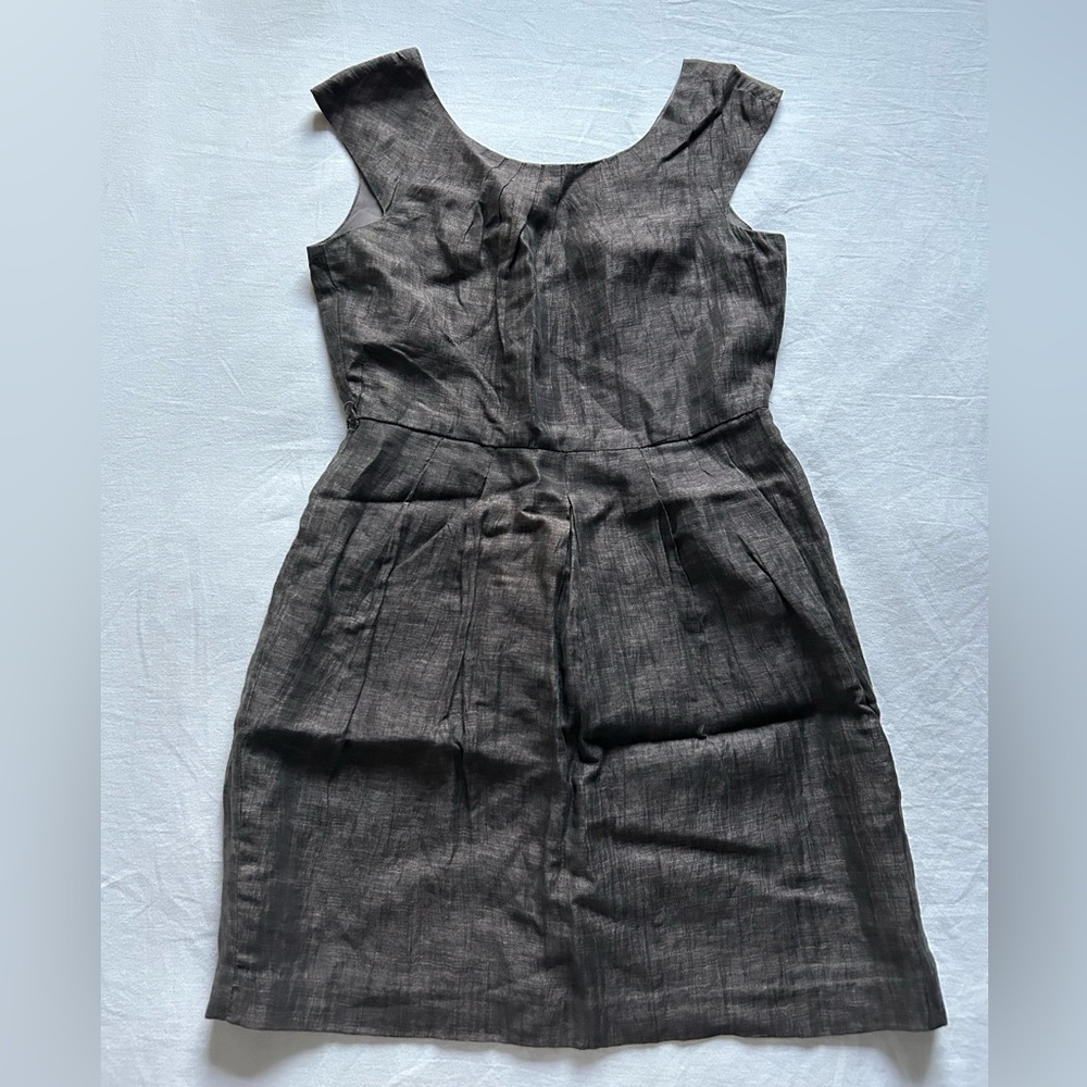 Alice + Olivia Linen-Silk Sheath Dress